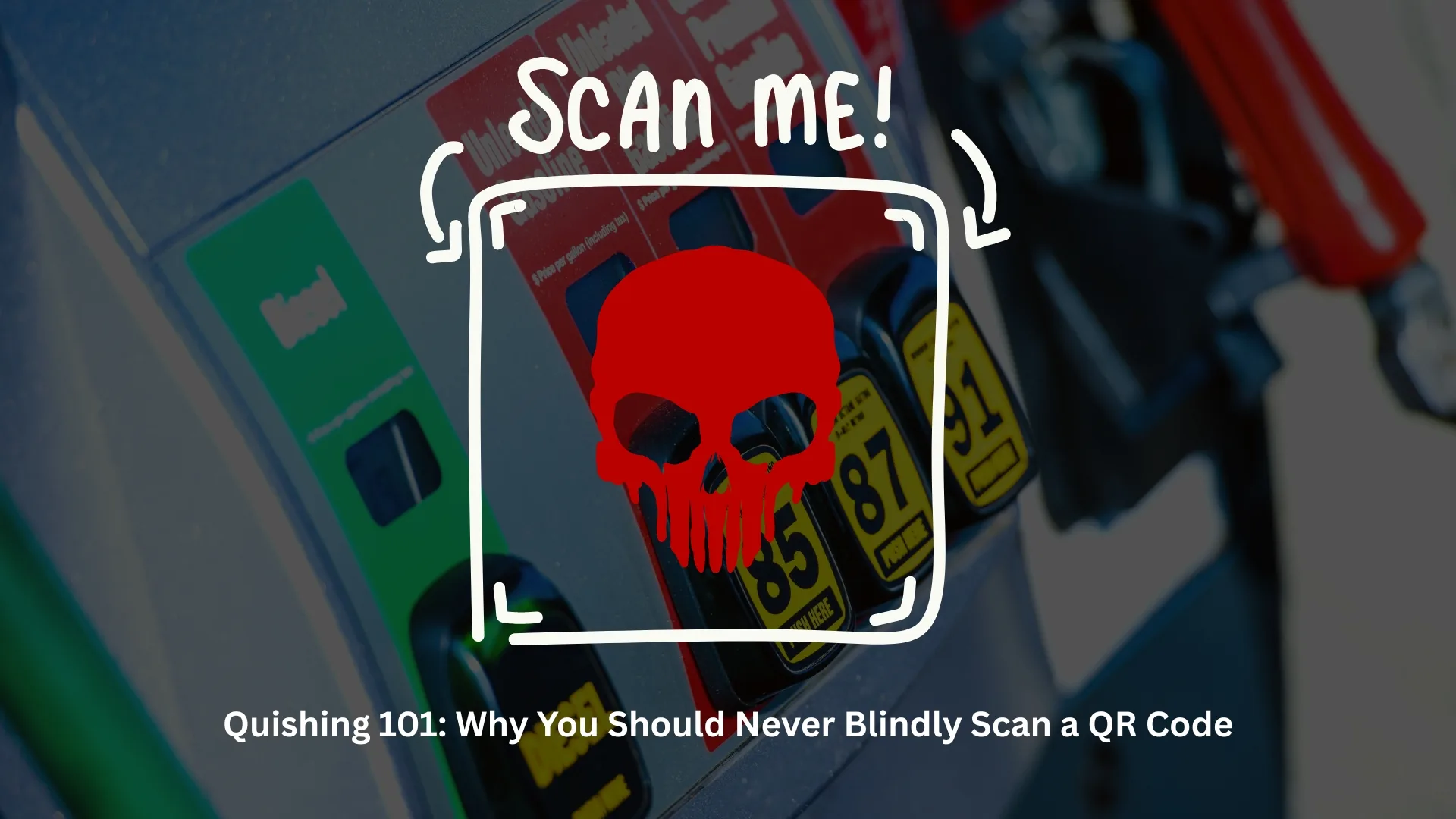 A close up of a public sign with a QR code sticker, illustrating the physical nature of quishing scams.